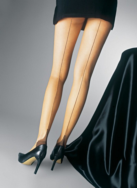 "Esprit Couture"- Tights with Back Seam and Cuban Heel