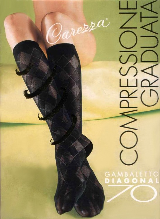 "Diagonal 70" Fashion Knee-Highs