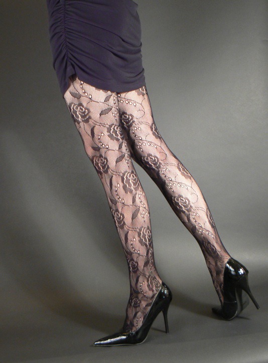 Rose Fashion Lace Tights
