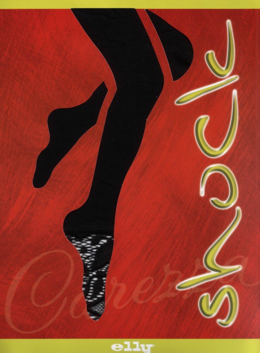 "Shock Leggings"- Opaque Leggings with Lace Border
