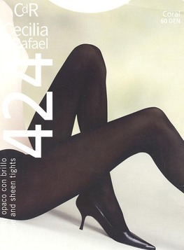 Click to enlarge: Coral 60 Ultra Soft 3D Opaque Tights with Satin Sheen Coral 60 Ultra Soft 3D Opaque Tights with Satin Sheen