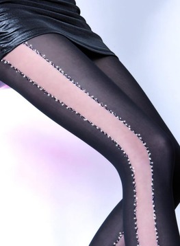 Ilona Fashion Tights  with Lurex Pattern