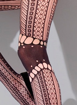 Click to enlarge: Zazu Fishnet tights with a Decorative Motif Zazu Fishnet tights with a Decorative Motif