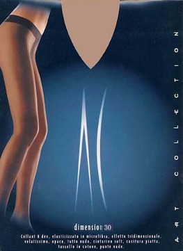 "Dimension 30"-  3D Semi-Sheer Microfiber Tights
