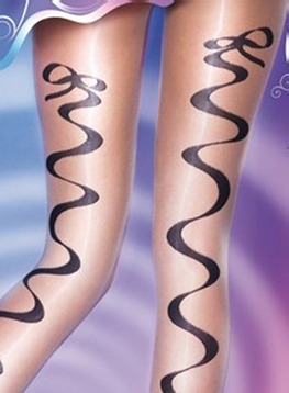 Ribbon Backseam Tights