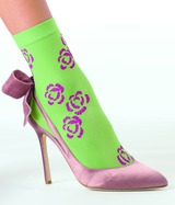 Click to enlarge: "Nataljia"- Summer Flower Design Socks "Nataljia"- Summer Flower Design Socks