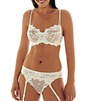 Venus - Flower Lace Garter Belt by Panache