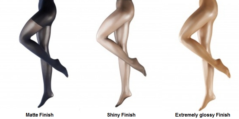 Hosiery of different finishes - from Matte to Shiny ()