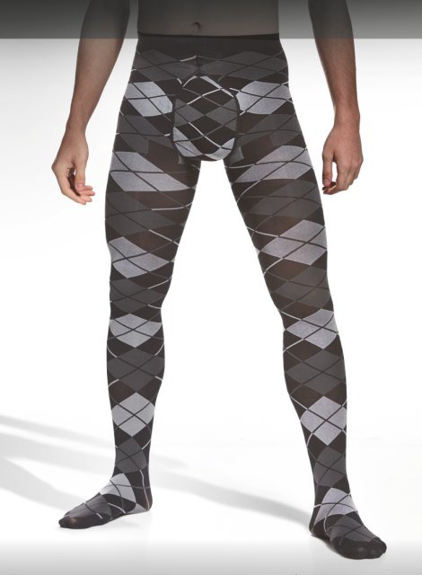 mens patterned tights
